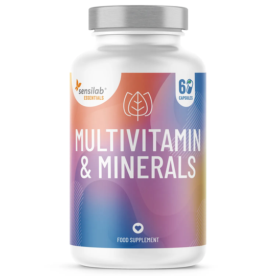 Essentials Multivitamin & Minerals | All Multivitamin Benefits In One 1 Capsule (13 Vitamins + Zn, Selenium, Mg) | 90 Capsules | Sensilab